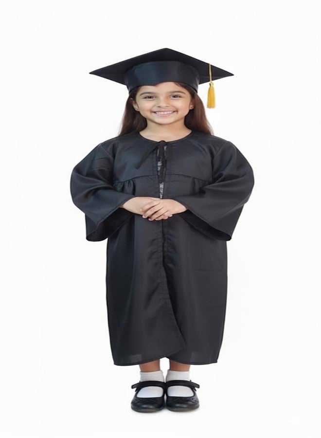 نيك رداء تخرج أسود من نيك كيدز | زي تنكري ليوم التخرج | رداء تخرج للبنات والأولاد (9 سنوات) - Image 1